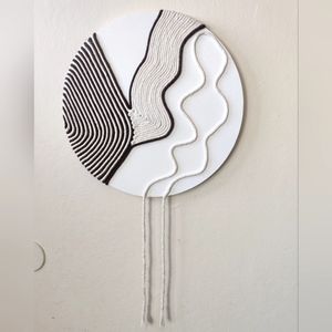 Macrame wall hanging, 40cm canvas macrame